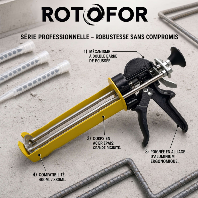 Pistolet cartouche pro 400ml