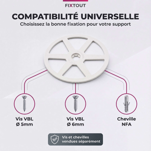 100 rondelles d'isolations KC - Diamètre 90 mm