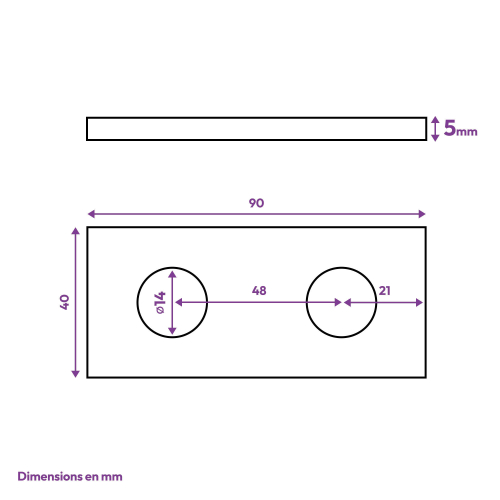25 plaques d'union équerre indextrut, zinguées - 40 x 90 x 5 mm
