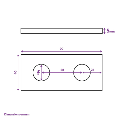 25 plaques d'union équerre indextrut, zinguées - 40 x 90 x 5 mm