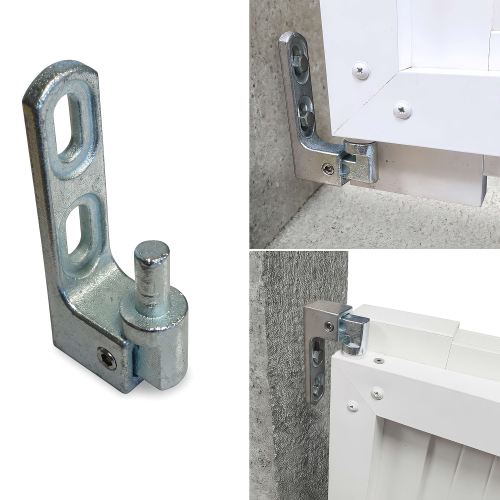 2 Pivots de portail PVC réglable à cheviller - Gond D. 12 mm
