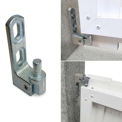 2 Pivots de portail PVC réglable à cheviller - Gond D. 12 mm
