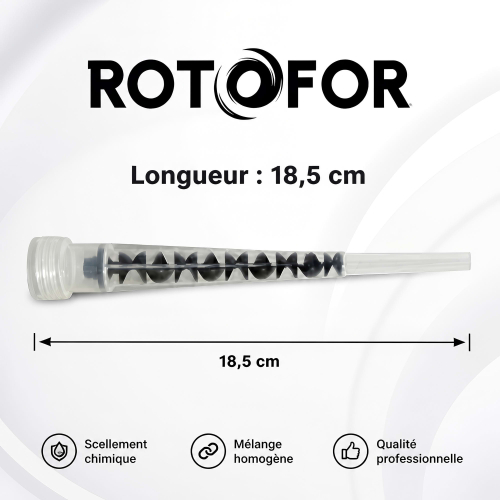 Lot de 50 Canules pour scellement chimique sans anneau - Mélange homogène