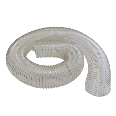 Gaine flexible d'aspiration en polyuréthane pour aspirateur à copeaux haute résistance - Longueur 5 mètres