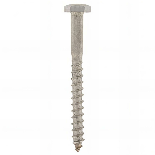 Tirefond bois tête hexagonale 8 x 100 mm INOX A4 - Boite de 50 pcs