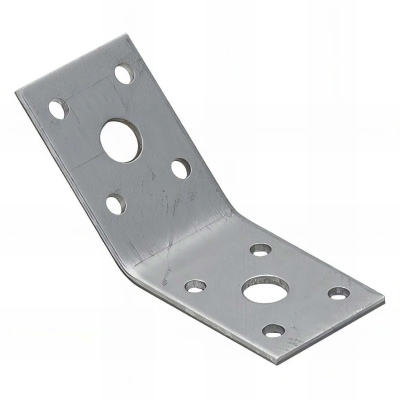 Équerre d'Assemblage 135° pour Aisselier et Renfort Bois - Acier Galvanisé Z275 DX51D - 50 x 50 x 35 x 2,5 mm