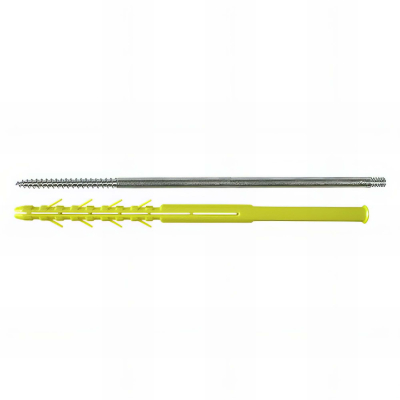 10 Fixations de descente d'eaux pluviales M7 x 250 mm - Cheville D. 10 x 240 mm - Zingué