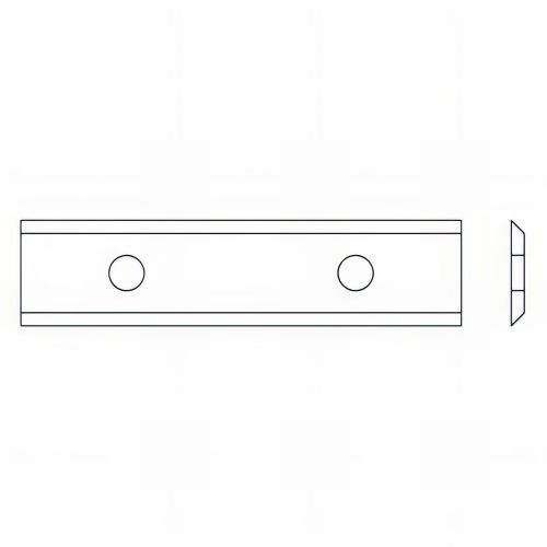 10 plaquettes amovibles carbure 2 coupes 50 x 12 x 1.5 mm HC05