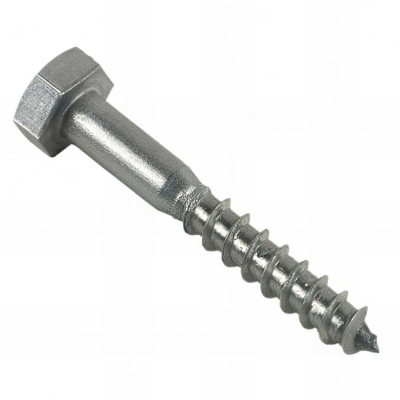 Tirefond bois tête hexagonale 6 x 60 mm INOX A2 - Boite de 100 pcs