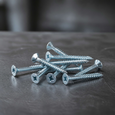 250 vis agglo tête fraisée pozidriv Ailette Cutting filetage partiel - Diamètre 5 mm