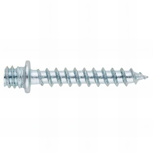 100 Pattes à vis à bois zinguées pour collier - M7 - D. 5,5 à 6,1 x L. 61 à 63 mm