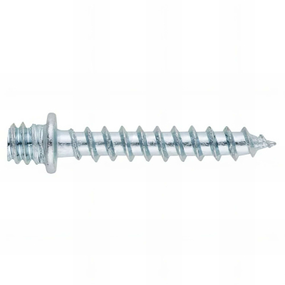 100 Pattes à vis à bois zinguées pour collier - M7 - D. 5,5 à 6,1 x L. 61 à 63 mm