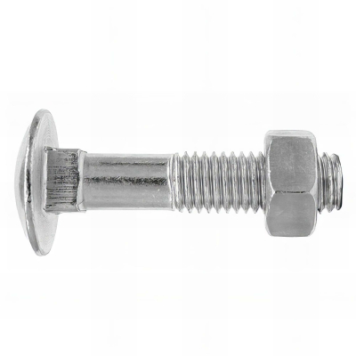 100 vis métrique SQ6, tête ronde collet carré et écrou hexagonal M6 x 60 mm DIN603-934 zingué - D603906060 - Index
