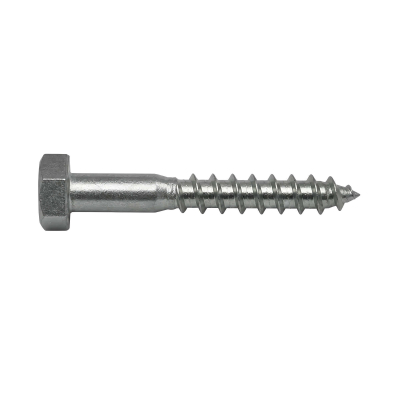 Tirefonds Acier inoxydable A2 - DIN 571 - D. 7 x 50 mm - Tête Hexagonale - 100 pcs