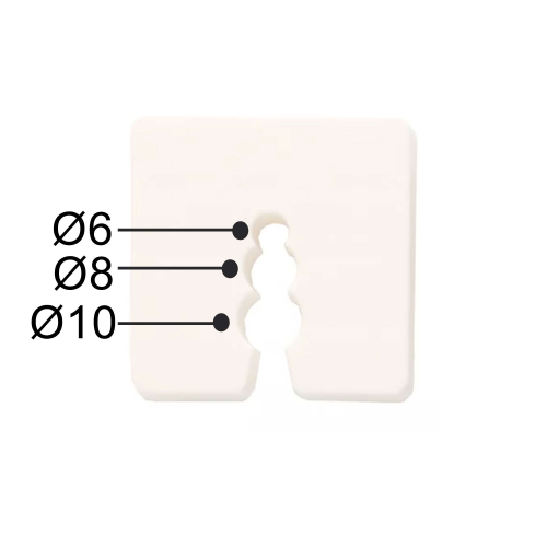 50 cales plastiques blanc - épaisseur 15 mm