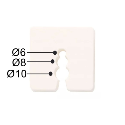 50 cales plastiques blanc - épaisseur 15 mm