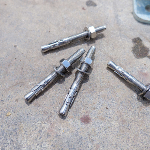 100 Goujon D'Ancrage Mâle Acier Zingué Option 7 - Diamètre 8 mm