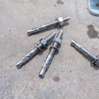 100 Goujon D'Ancrage Mâle Acier Zingué Option 7 - Diamètre 8 mm