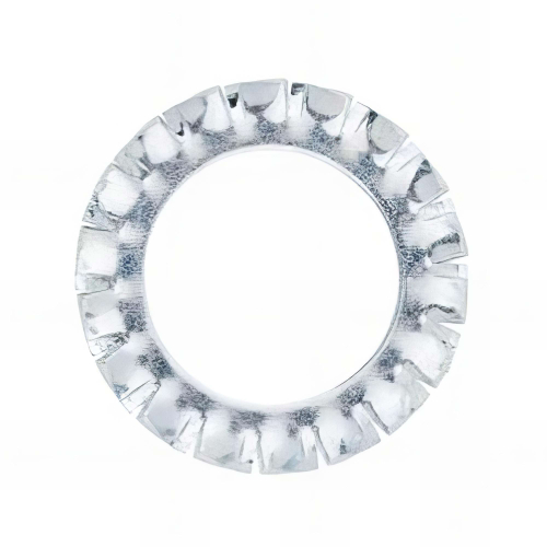 250 rondelles brut éventail M8 à denture extérieure, zingué