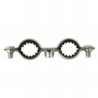 50 colliers de plomberie double isophonique M7 x 150 - 16 x 18 mm