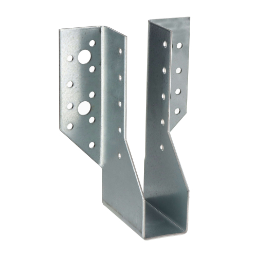 10 sabots de charpente à ailes extérieures - Connecteurs de poutres - Acier galvanisé - Larg 32 x Ht 144 mm - Fabriqué en Europe