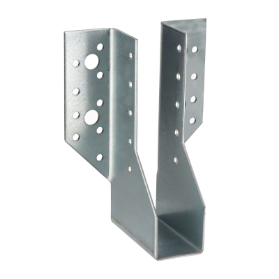 10 sabots de charpente à ailes extérieures - Connecteurs de poutres - Acier galvanisé - Larg 32 x Ht 144 mm - Fabriqué en Europe