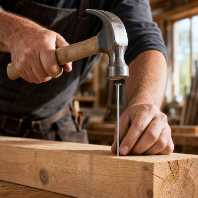 Pointe/Clou Tête Plate Ordinaire 6,0 × 130 mm - Boîte de 1 kg (~30 Clous)