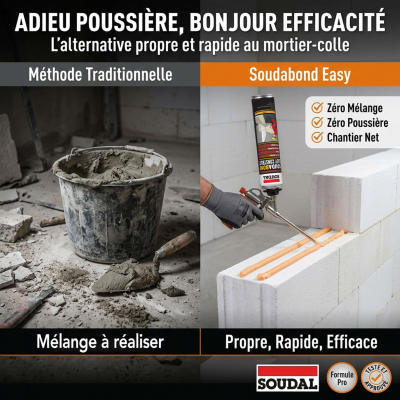 Colle mousse PU non-expansive Soudabond Easy Construct - 750 ml 2