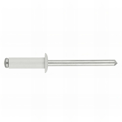 500 rivets aluminium tête bombée, laquée blanc RAL 9003 D. 4 x 14 mm - RENO4014BL - Index