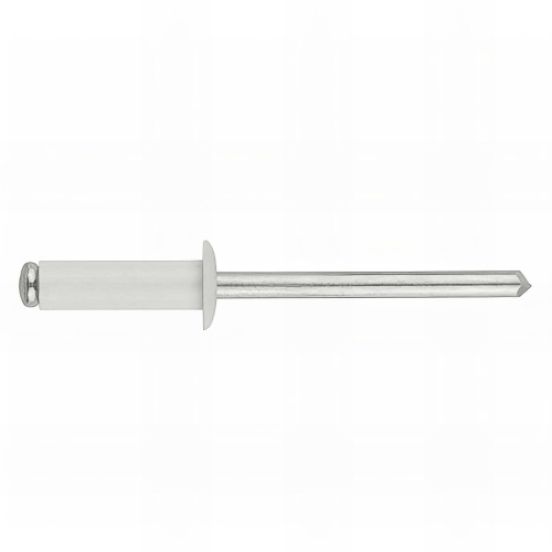 500 rivets aluminium tête bombée, laquée blanc RAL 9003 D. 4 x 14 mm - RENO4014BL - Index