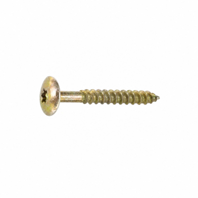 50 Vis Penture Torx acier bichromatées (jaune/or) 8,0 mm
