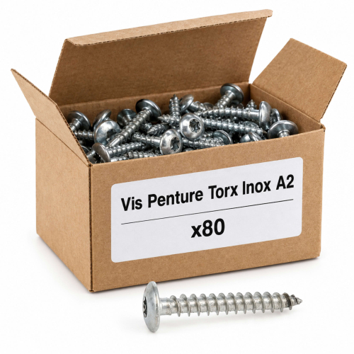80 Vis Penture Torx Inox A2 6.0 X 30 mm