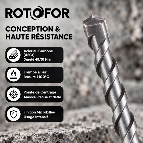 Foret Béton SDS+ Bull - Longueur 600 mm