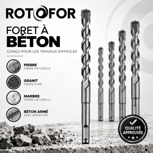 Foret Béton SDS+ Bull - Longueur 600 mm