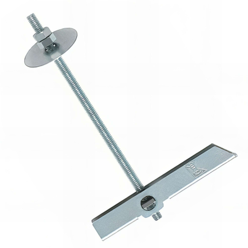 Boîte de 50 chevilles à segment basculant en acier zingué avec tige filetée M6 mm et diamètre de 16 mm