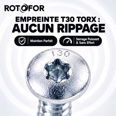 20 Vis Penture Autoperceuse acier zingués blanc 6.3 X 50.8