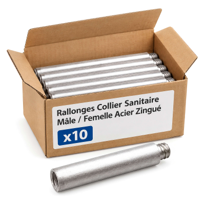 Lot de 10 Rallonges Collier Sanitaire - Diamètre 7 mm