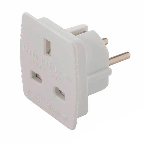 2 vers 3 Broches TB1 Products TC Travel Adaptateur pour Prise Anglaise