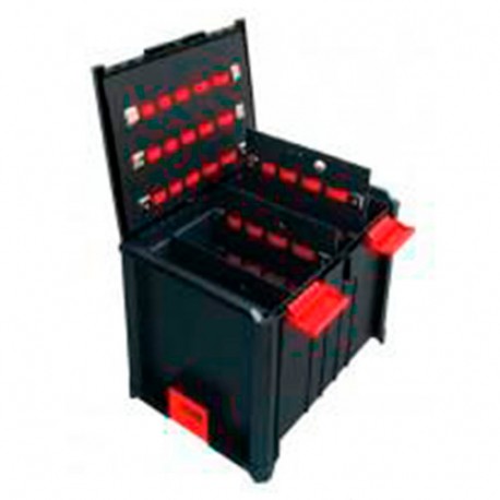 Coffret BoxOnBox 3 L. 400 x l. 300 x Ht. 312 mm (intérieur) avec séparateurs - BOXSSC3P22 - Alsafix