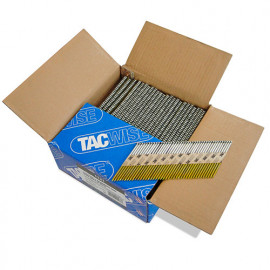 Boîte de 2200 clous, annelés extra galvanisés en bande papier 34° D. 3,1 x 75 mm - Tacwise - 1121