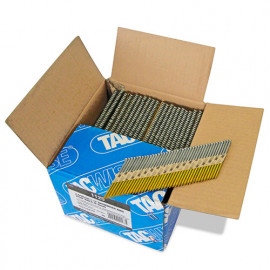 Boîte de 3300 clous, annelés extra galvanisés en bande papier 34° D. 2,8 x 65 mm - Tacwise - 1125