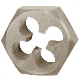 Filière hexagonale à métaux DIN 382 HSS M3 x 0.50 x D. 19 x ép 5 mm - SG267030 - Labor